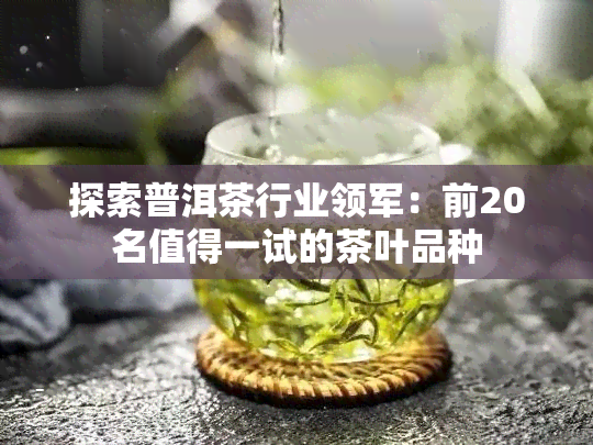 探索普洱茶行业领军：前20名值得一试的茶叶品种