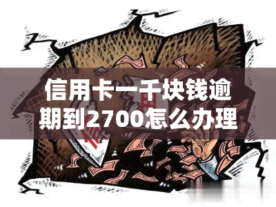 信用卡一千块钱逾期到2700怎么办理分期还款