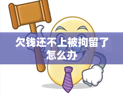 欠钱还不上被拘留了怎么办