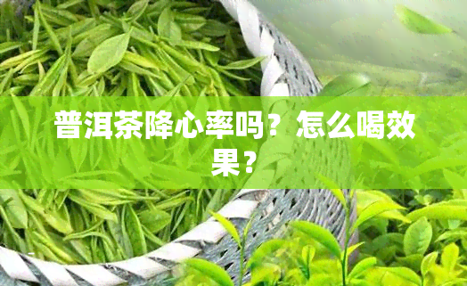 普洱茶降心率吗？怎么喝效果？