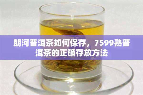 朗河普洱茶如何保存，7599熟普洱茶的正确存放方法