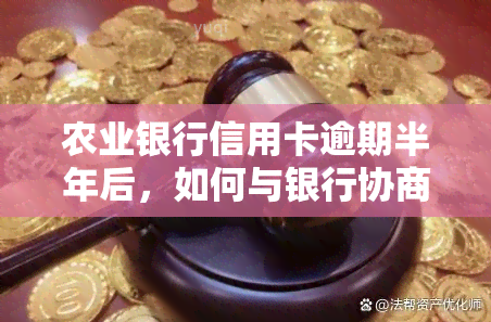 农业银行信用卡逾期半年后，如何与银行协商还款分期方案？