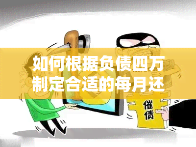 如何根据负债四万制定合适的每月还款计划，避免信用卡利息过高