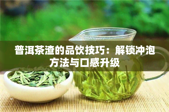 普洱茶渣的品饮技巧：解锁冲泡方法与口感升级