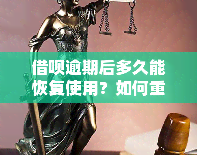 借呗逾期后多久能恢复使用？如何重新开通借呗功能？