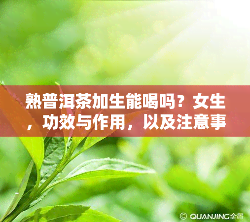 熟普洱茶加生能喝吗？女生，功效与作用，以及注意事项