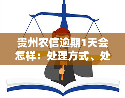 贵州农信逾期1天会怎样：处理方式、处罚措及影响