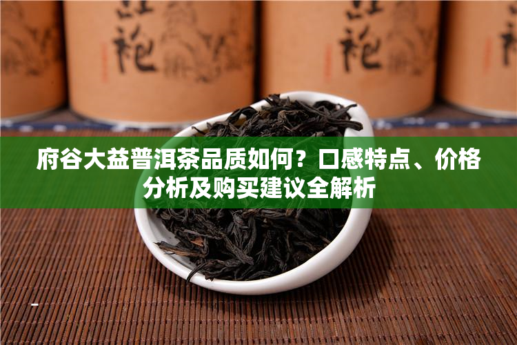 府谷大益普洱茶品质如何？口感特点、价格分析及购买建议全解析