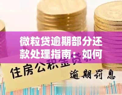 微粒贷逾期部分还款处理指南：如何解决这个问题？