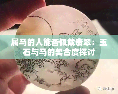 属马的人能否佩戴翡翠：玉石与马的契合度探讨