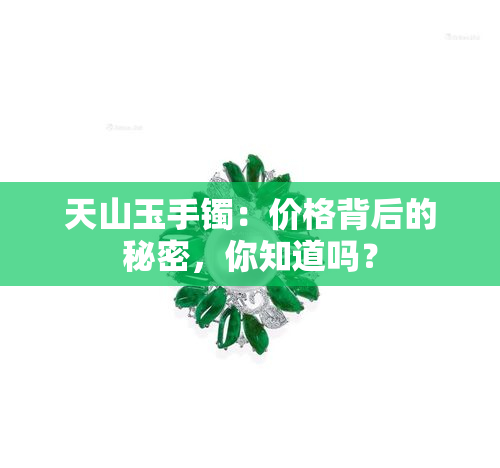 天山玉手镯：价格背后的秘密，你知道吗？