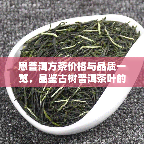 思普洱方茶价格与品质一览，品鉴古树普洱茶叶的极致体验