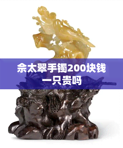 佘太翠手镯200块钱一只贵吗