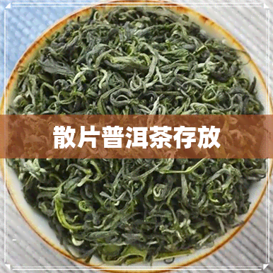 散片普洱茶存放