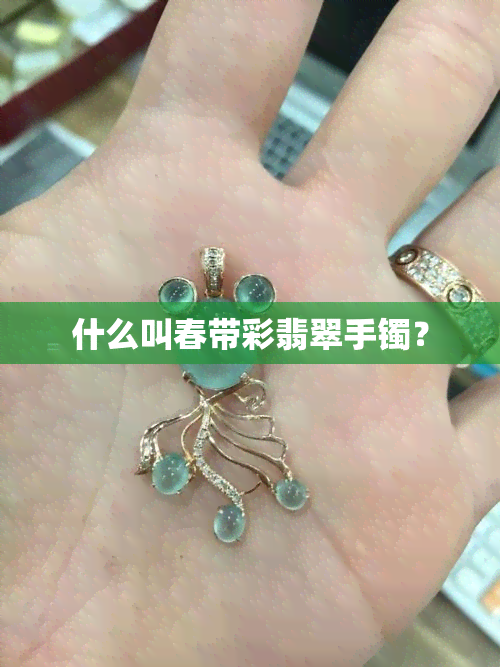 什么叫春带彩翡翠手镯？