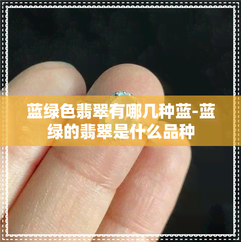 蓝绿色翡翠有哪几种蓝-蓝绿的翡翠是什么品种