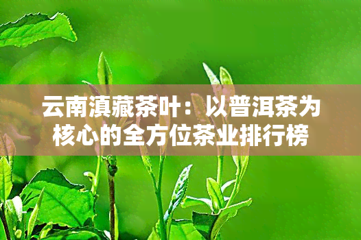 云南滇藏茶叶：以普洱茶为核心的全方位茶业排行榜