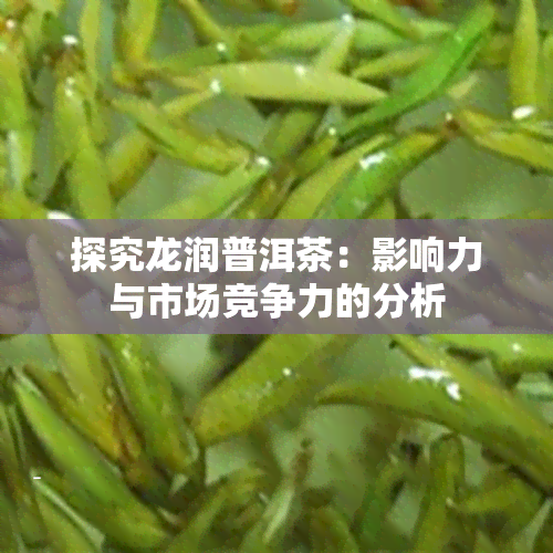 探究龙润普洱茶：影响力与市场竞争力的分析