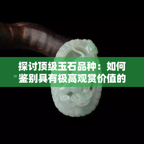 探讨顶级玉石品种：如何鉴别具有极高观赏价值的和田翡翠、岫岩黄玉等宝石？