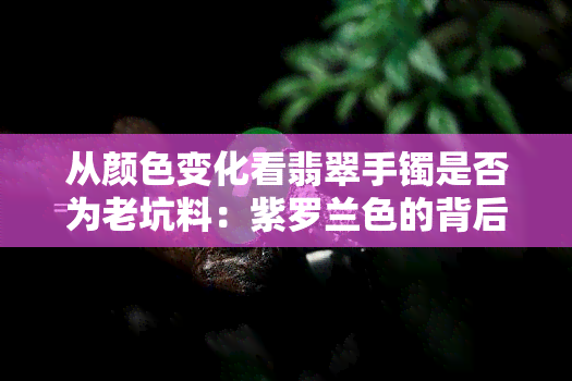 从颜色变化看翡翠手镯是否为老坑料：紫罗兰色的背后隐藏了什么？