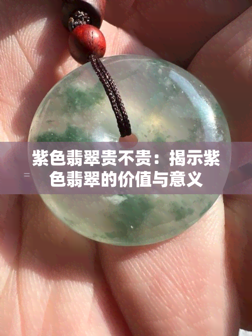 紫色翡翠贵不贵：揭示紫色翡翠的价值与意义