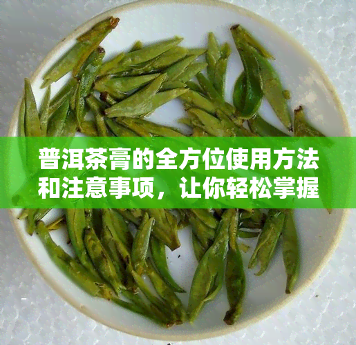 普洱茶膏的全方位使用方法和注意事项，让你轻松掌握正确饮用技巧