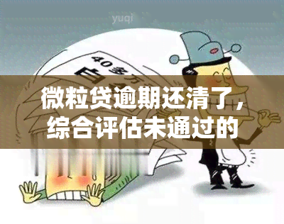 微粒贷逾期还清了，综合评估未通过的情况下，如何解决并恢复信用？