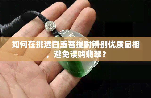 如何在挑选白玉菩提时辨别优质品相，避免误购翡翠？