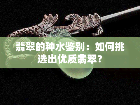 翡翠的种水鉴别：如何挑选出优质翡翠？