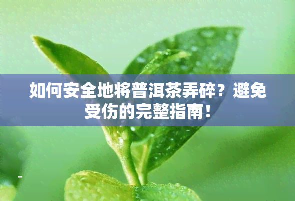 如何安全地将普洱茶弄碎？避免受伤的完整指南！