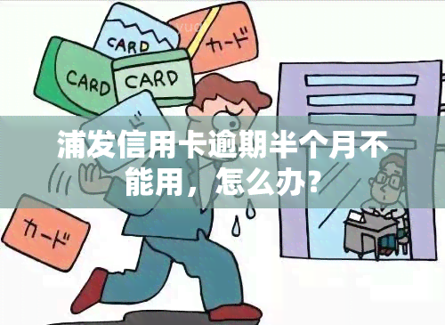 浦发信用卡逾期半个月不能用，怎么办？