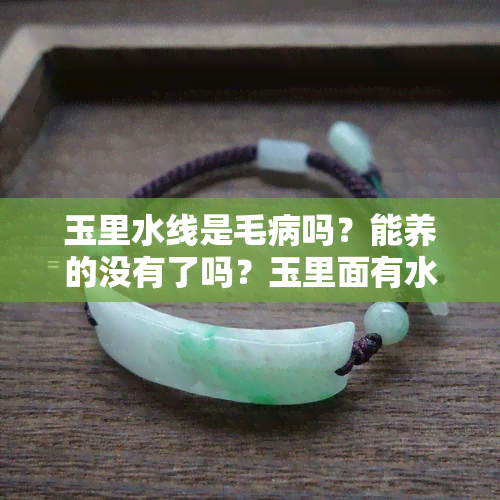 玉里水线是毛病吗？能养的没有了吗？玉里面有水线值钱吗？