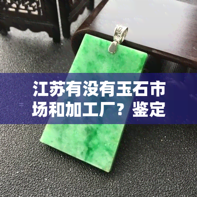 江苏有没有玉石市场和加工厂？鉴定机构在哪里？