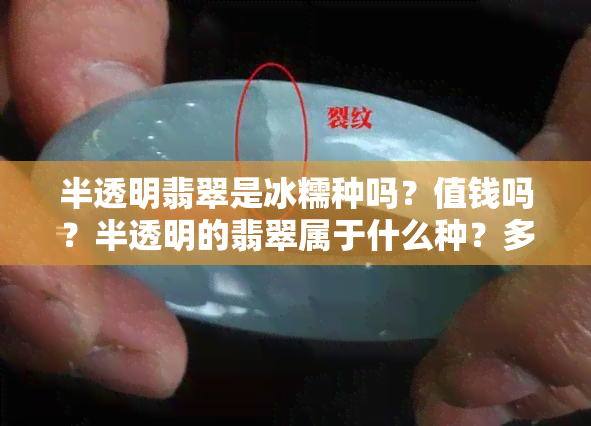 半透明翡翠是冰糯种吗？值钱吗？半透明的翡翠属于什么种？多少钱？