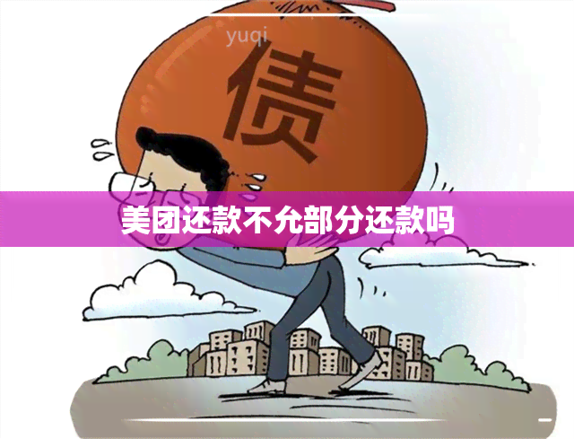 美团还款不允部分还款吗