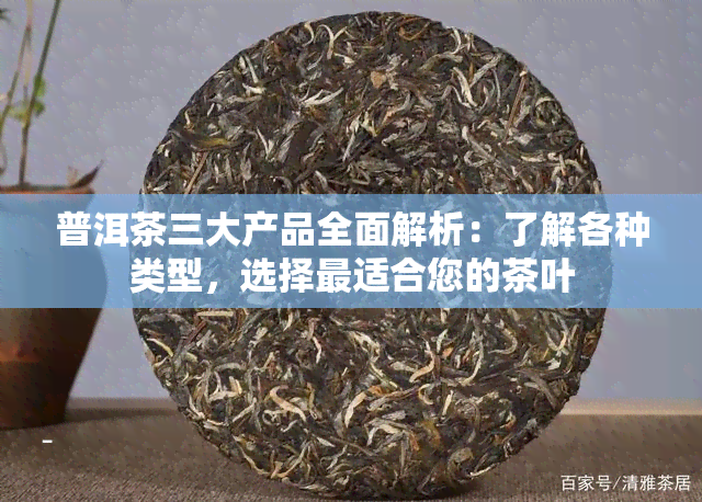 普洱茶三大产品全面解析：了解各种类型，选择最适合您的茶叶