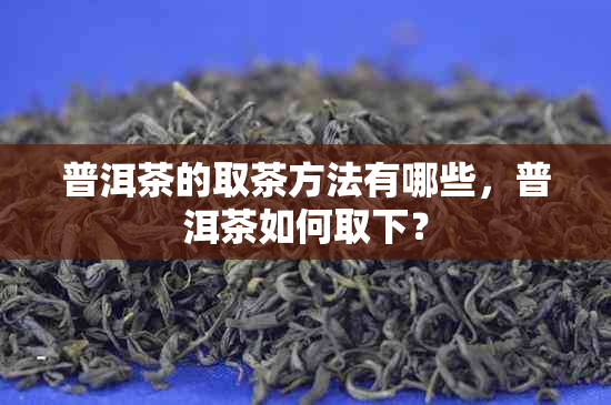 普洱茶的取茶方法有哪些，普洱茶如何取下？