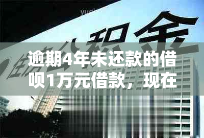 逾期4年未还款的借呗1万元借款，现在被起诉，我该怎么办？