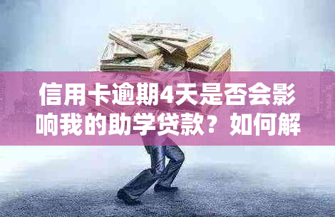 信用卡逾期4天是否会影响我的助学贷款？如何解决这个问题？