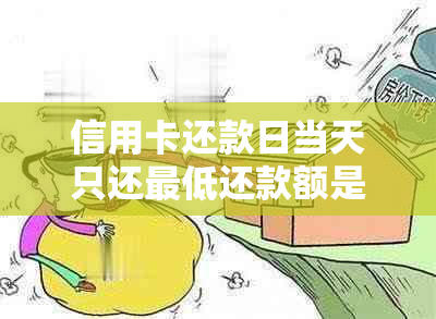 信用卡还款日当天只还更低还款额是否算作逾期？如何应对这种情况？