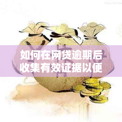 如何在网贷逾期后收集有效证据以便重新获得贷款？了解详细步骤与注意事项