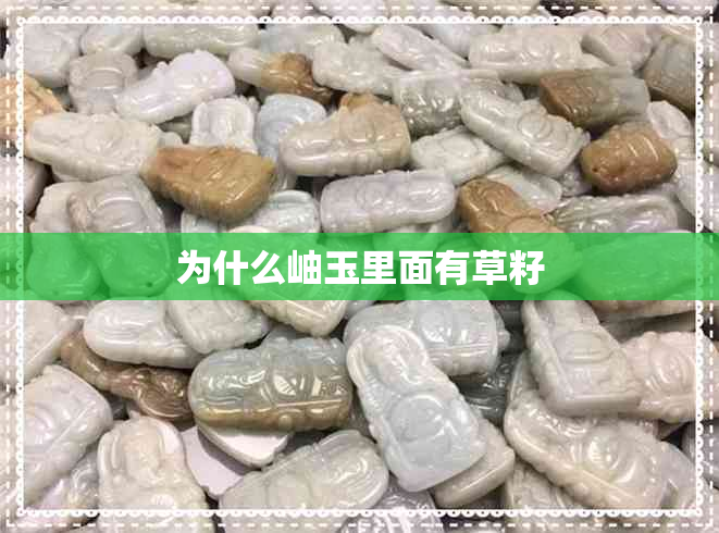 为什么岫玉里面有草籽