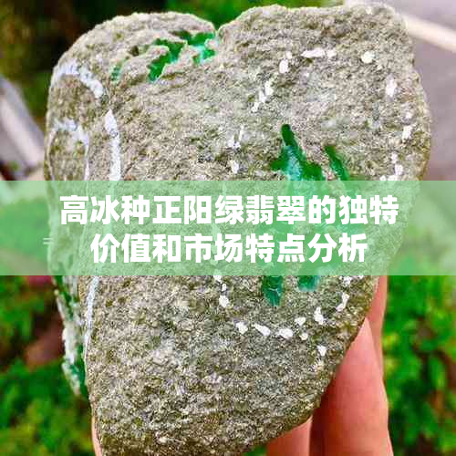 高冰种正阳绿翡翠的独特价值和市场特点分析