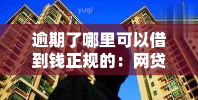 逾期了哪里可以借到钱正规的：网贷平台推荐与急用借款攻略