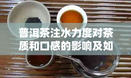 普洱茶注水力度对茶质和口感的影响及如何调整注水力度以获得品质