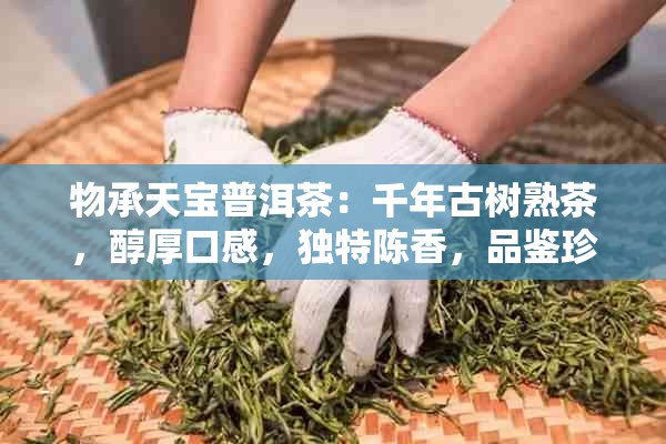 物承天宝普洱茶：千年古树熟茶，醇厚口感，独特陈香，品鉴珍藏