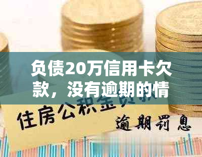 负债20万信用卡欠款，没有逾期的情况下如何贷款解决？