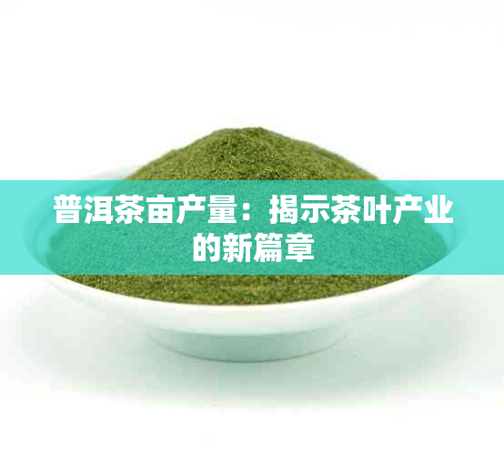 普洱茶亩产量：揭示茶叶产业的新篇章