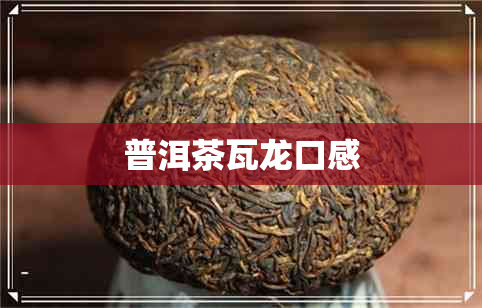 普洱茶瓦龙口感