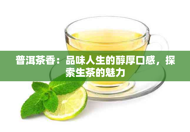 普洱茶香：品味人生的醇厚口感，探索生茶的魅力